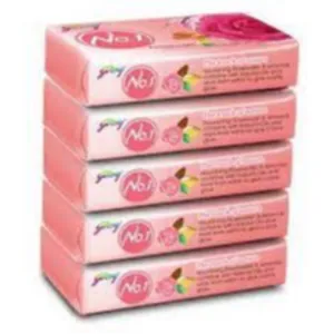 Godrej no.1 rose & almond soap (Buy 4 Get 1 free)