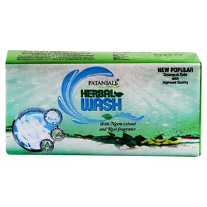 Patanjali herbal wash neem & rose detergent cake 250g