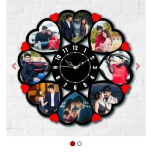 Heart photo clock 