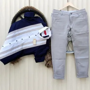 *Combo of 4 Way Heavy Lycra Pent+Tommy Designer Shirt*
*Brand - Zara Pent & Tommy Shirt❤️*