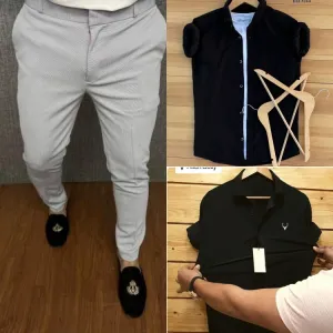 COMBO OF 3 Pies. 2 shirt +1Pent🥁*
*BRAND:- allen solly  and tommy   ,Zara Pent🤩*
*Shirt 
