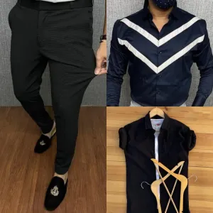COMBO OF 3 Pies. 2 Shirt+1Pent🥁*
*BRAND:- Tommy plain and Uspolo designer ,Zara Pent🤩*
*