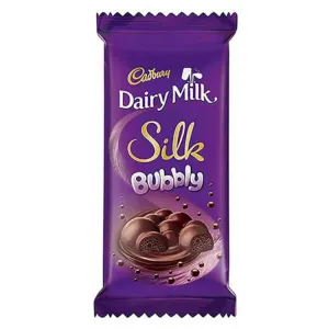 Cadbury Dairy Milk Silk Bubbly Chocolate Bar 60gm mrp 80 pack of 3