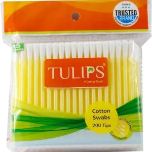 Tulips Cotton Buds 100pc 200 swabs