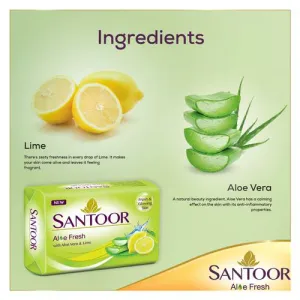 Santoor Aloe Fresh Bathing Soap