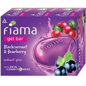 Fiama Gel Bar Black Currant & BlackBerry Soap 3+1