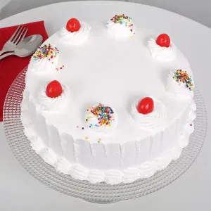 Eggless Vanilla Cake 