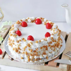 Eggless Butterscotch Cake