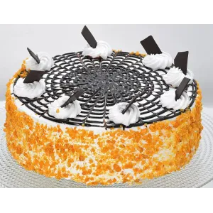 Eggless Butterscotch Cake