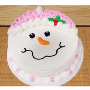 Eggless Pineapple Cake with Face Design
