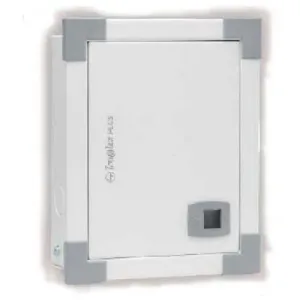 L&T 8 Way IP43 Double Door SPN Distribution Board, PH108DDB  