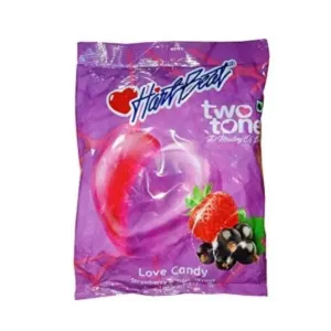 Heartbeat two tone candy