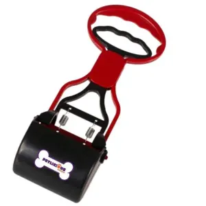 Petlicious & More Dog Pooper Scooper 11 Inch Length Portable Handle Cleaning Pickup Clip Poop Scoop for Dog and Cat Animal Waste (Color May Vary)