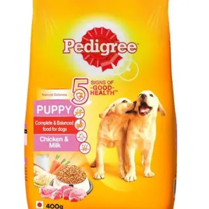 Pedigree Puppy Dry Dog Food, Chicken & Milk, 400g Pack