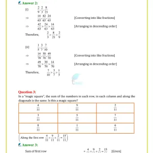 5901 class 7 Math - Fraction and Decimal