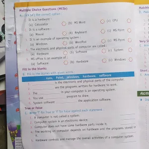 2806  Class 3 Computer, Chapter 1 , Computer task (ii)