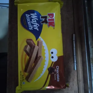 Wafer biscuits chocolate flavoured
