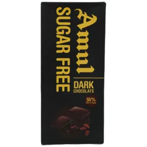 Amul Sugar Free Dark Chocolate - 55% Rich In Cocoa
