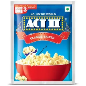 ACT II Instant Popcorn - Classic Salted, Hot, Fresh & Delicious