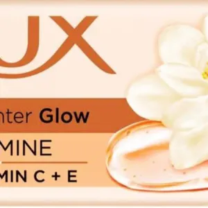 Lux Flaw-less Glow Jasmine Bathing Bar, Pack of 4, (4 Units × 43g)