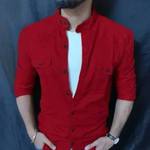 _Look stylish with these Stylish Cotton Solid Men's Shirts. Class is the new style!_