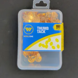 Worldone Thumb Tack Drawing Pin Pack of 100 Pcs 