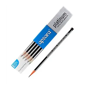 Apsara Platinum Dark Pencil-Pack of 10