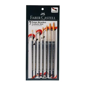 Faber-Castell Paint Brush Set- Round, Pack of 7
