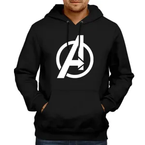 Regular Fit Avengers Printed Cotton Hoodie 
