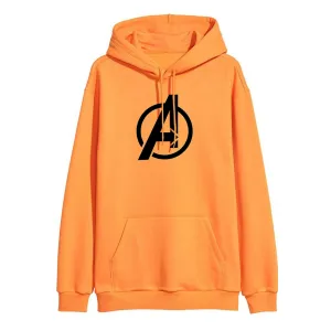 Regular Fit Avengers Printed Cotton Hoodie 
