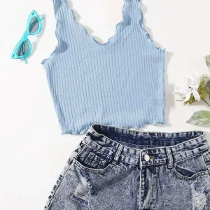 Lettuce viatrim crop top 