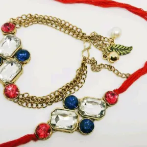 BHAIYA BHABHI RAKHI BEAUTIFUL COUPLE RAKHI BHAIYA BHABHI RAKHI SET  WITH ROLI CHAWAL
