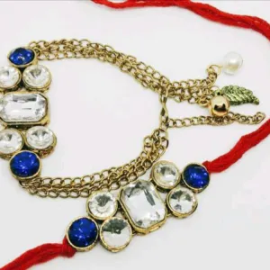 BHAIYA BHABHI RAKHI BEAUTIFUL COUPLE RAKHI BHAIYA BHABHI RAKHI SET  WITH ROLI CHAWAL