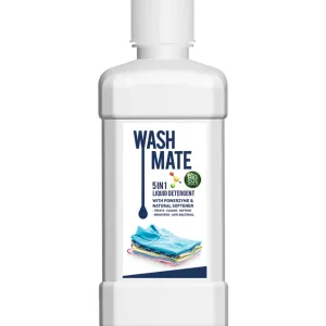 Washmate 5 In 1 Liquid Detergent With Powerzyme & Natural Softener (biosafe Formula)
500 m