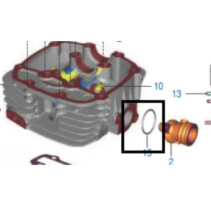 O Ring Head Manifold Intake - 39253921