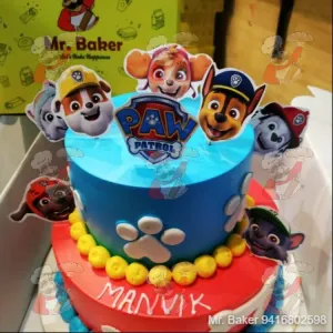 Paw Petrol cake