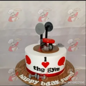 Gym lover Theme cake