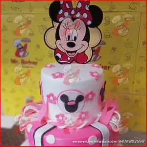 Minnie cake 2 tier cake