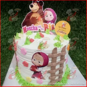 Masha theme cake 