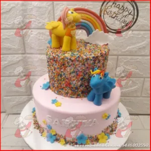 Unicorn 2 tier Cake 