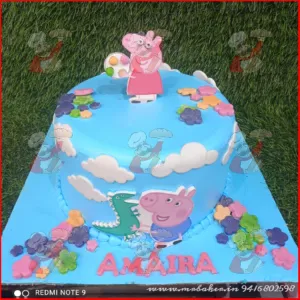 Peppa Theme cake 