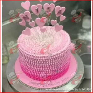 Pink theme cake