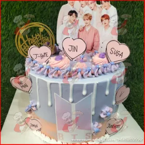 BTS theme cake
