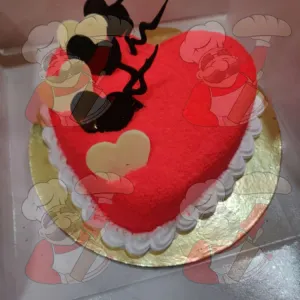 Red Heart cake