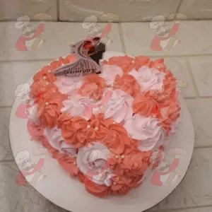 Colourful Heart cake