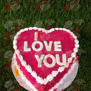 Red Heart cake 