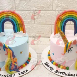 Unicorn Blue Pink theme