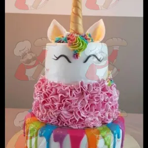 Unicorn 3 tier cake