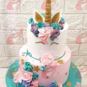 Unicorn 2 tier flower