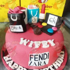 Makeup cake wife